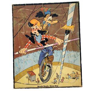 Vintage Howdy Doody Circus Star Jigsaw Puzzle  No 2984 Whitman Publishing 1950s